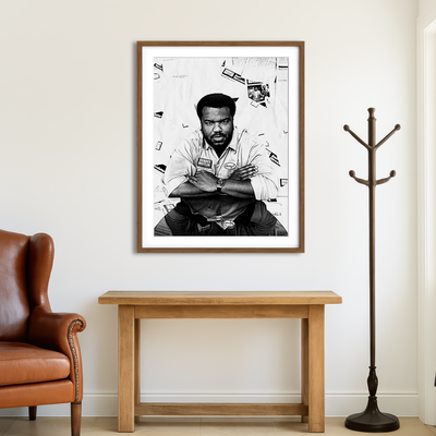 AUTO-MOCKUP ROOM | Darryl Grayscale Wall Art