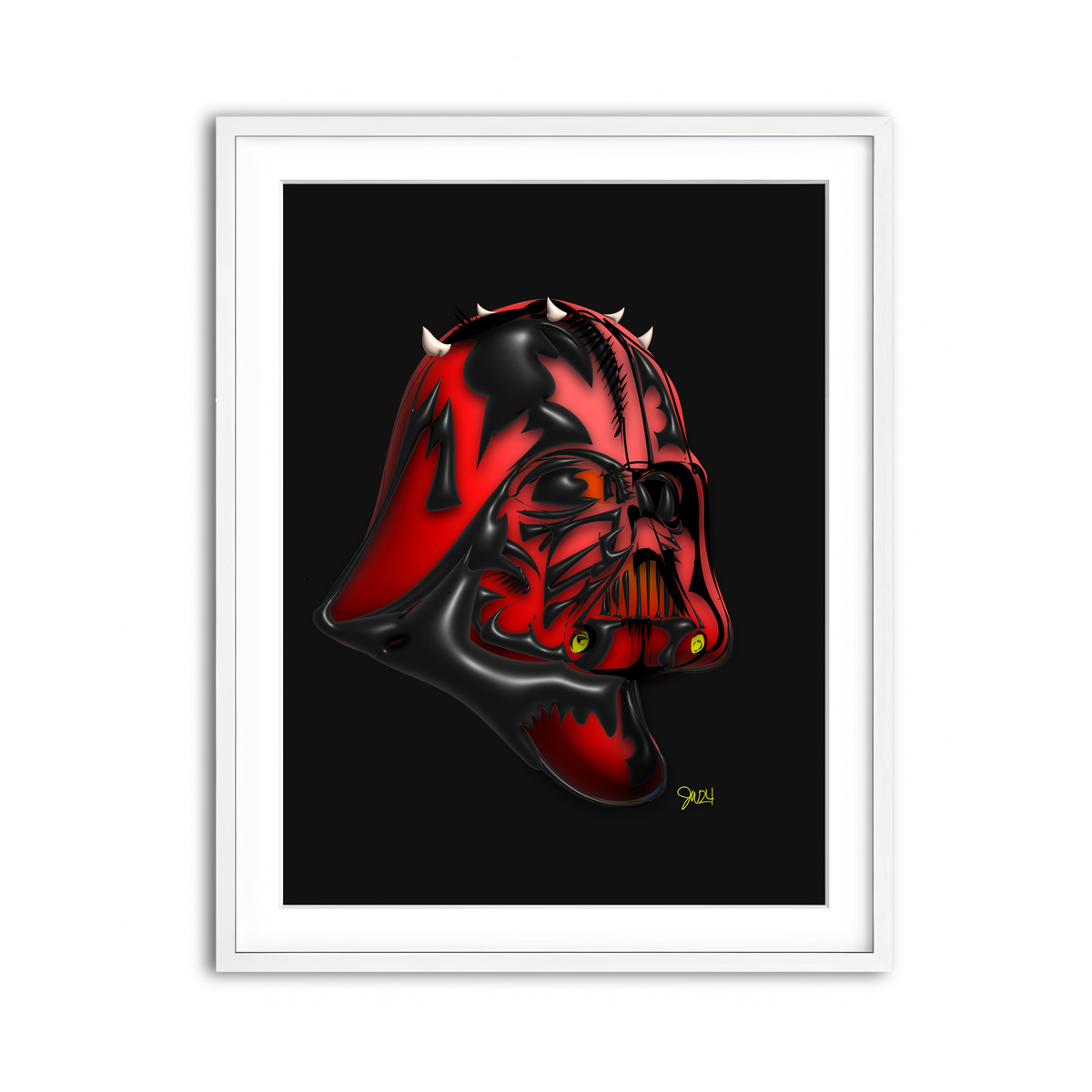 Framed Print 3x4 White