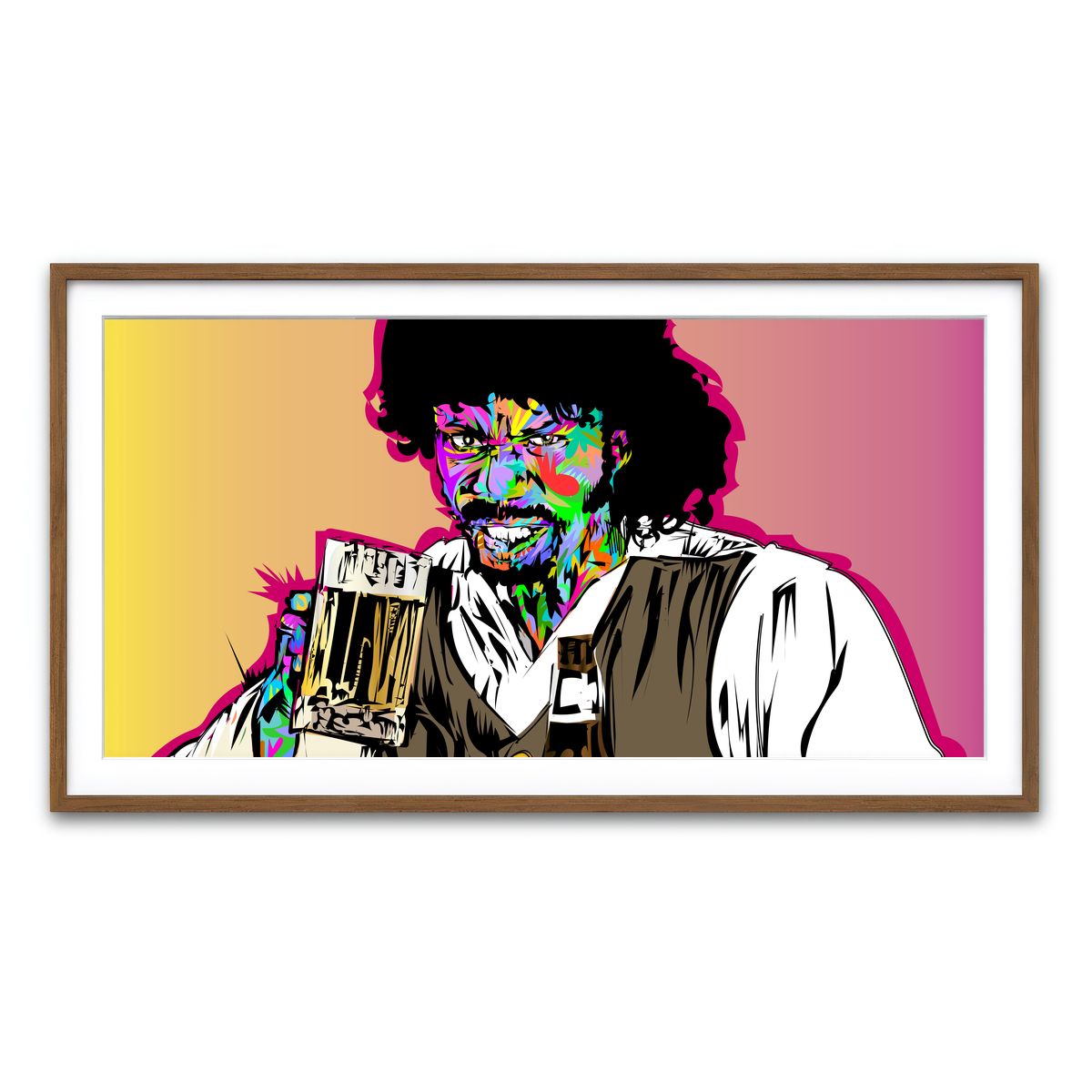 Framed Print 2x1 Walnut