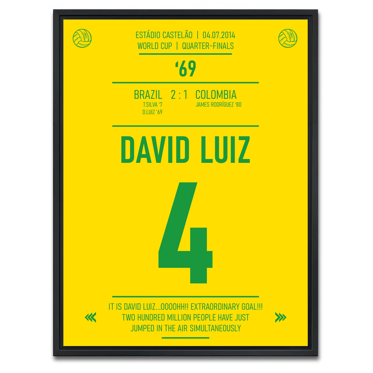 AUTO-MOCKUP WHITE | David Luiz | 1 Piece | Black Framed Canvas | group=3x4