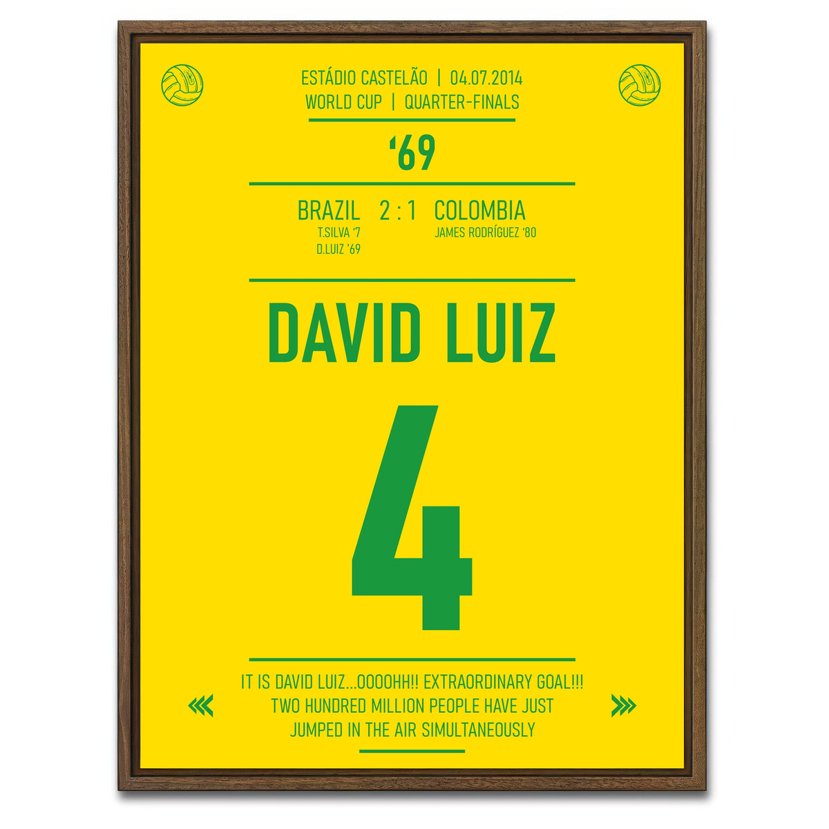 AUTO-MOCKUP WHITE | David Luiz | 1 Piece | Walnut Framed Canvas | group=3x4