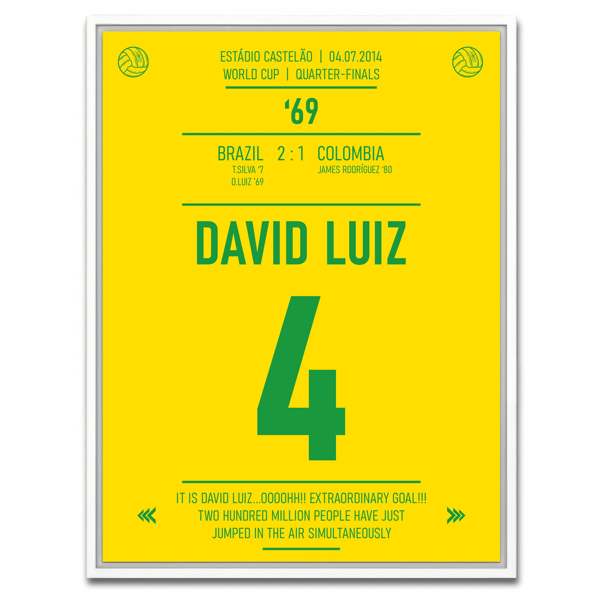 AUTO-MOCKUP WHITE | David Luiz | 1 Piece | White Framed Canvas | group=3x4