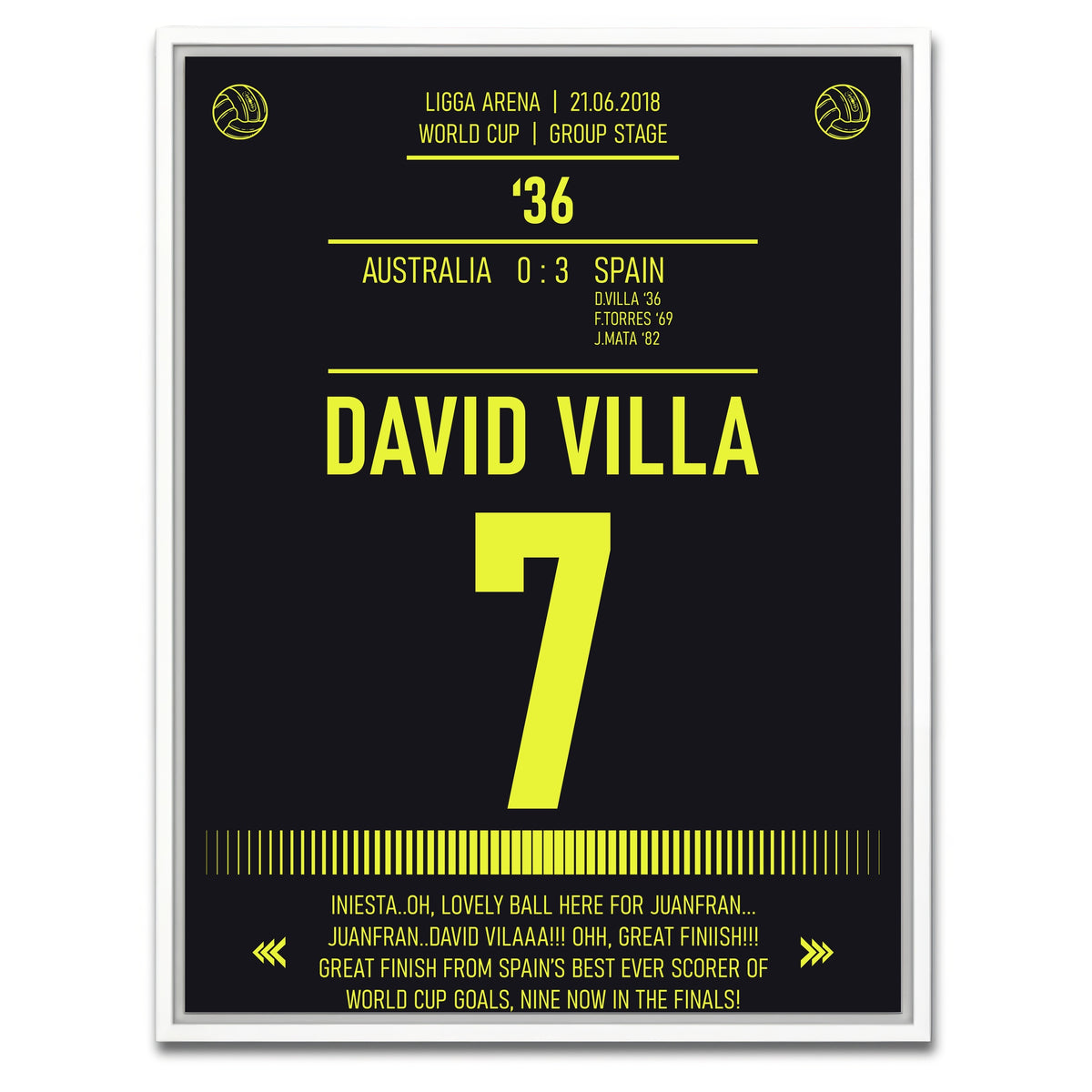 AUTO-MOCKUP WHITE | David Villa | 1 Piece | White Framed Canvas | group=3x4