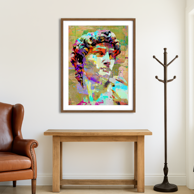 AUTO-MOCKUP ROOM | David of Michelangelo Wall Art