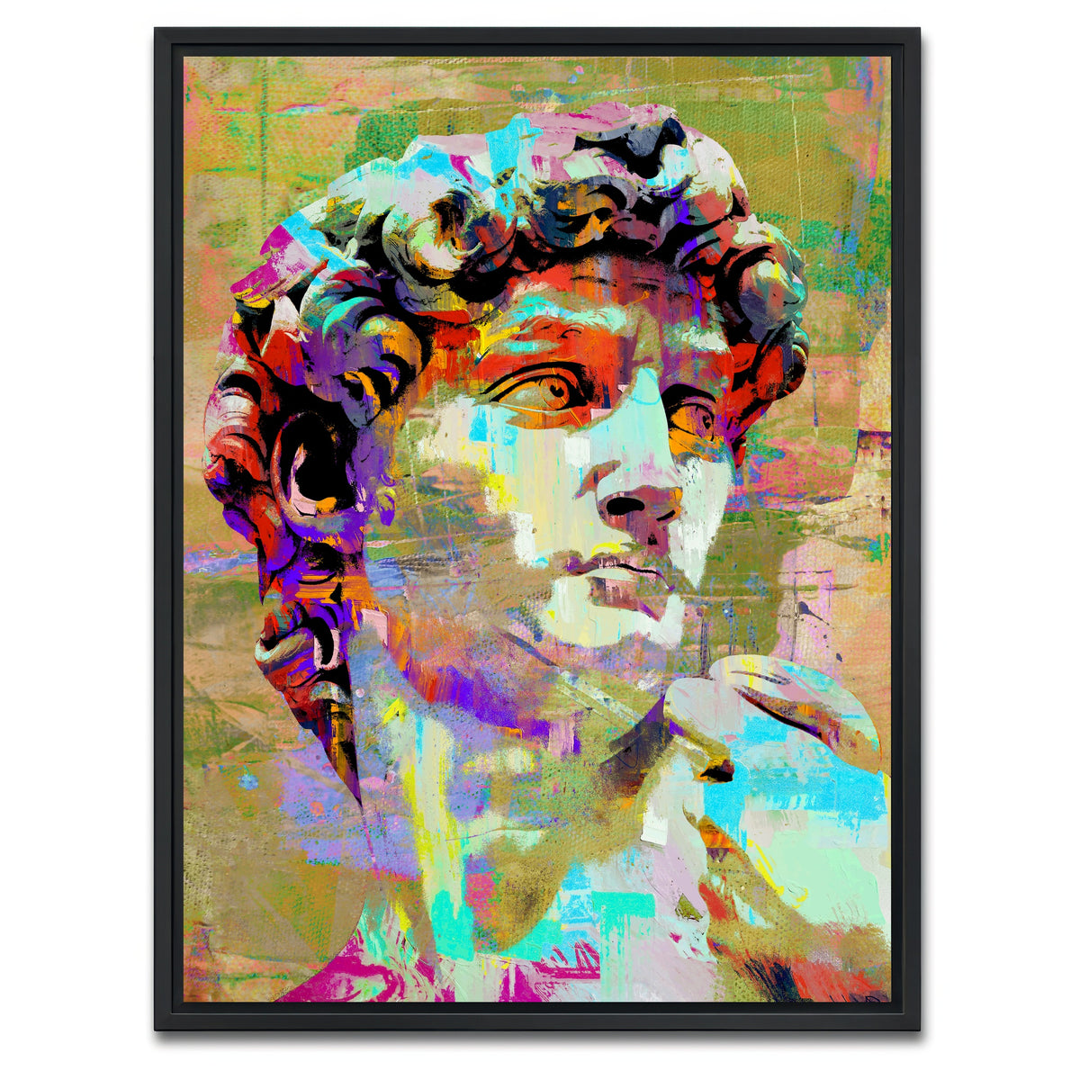 AUTO-MOCKUP WHITE | David of Michelangelo | 1 Piece | Black Framed Canvas | group=3x4