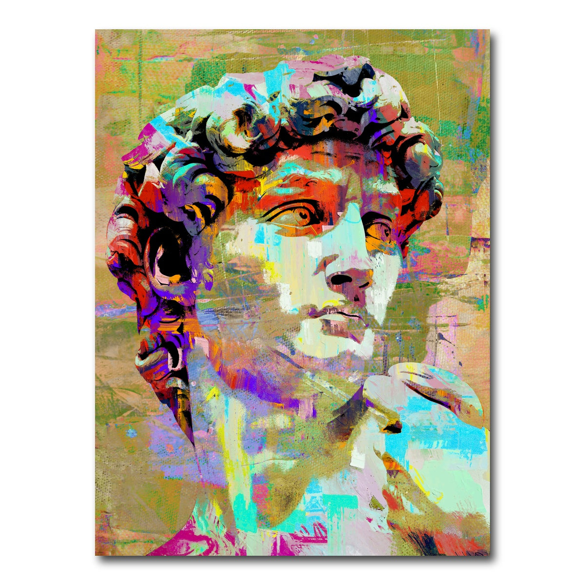 AUTO-MOCKUP WHITE | David of Michelangelo | 1 Piece | Gallery Wrap Canvas | group=3x4