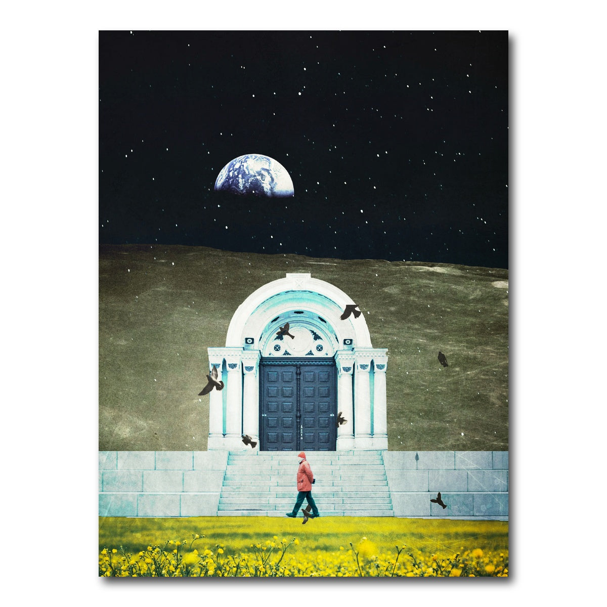 AUTO-MOCKUP WHITE | Day Night Stroll Gate | 1 Piece | Gallery Wrap Canvas | group=3x4