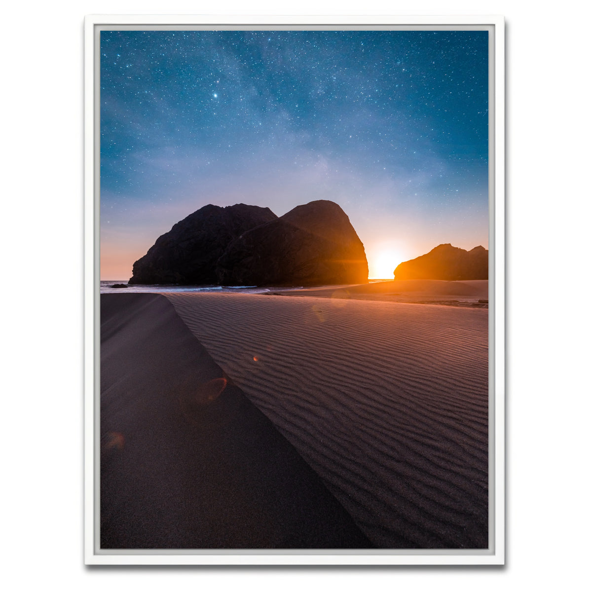 AUTO-MOCKUP WHITE | Day & Night | 1 Piece | White Framed Canvas | group=3x4