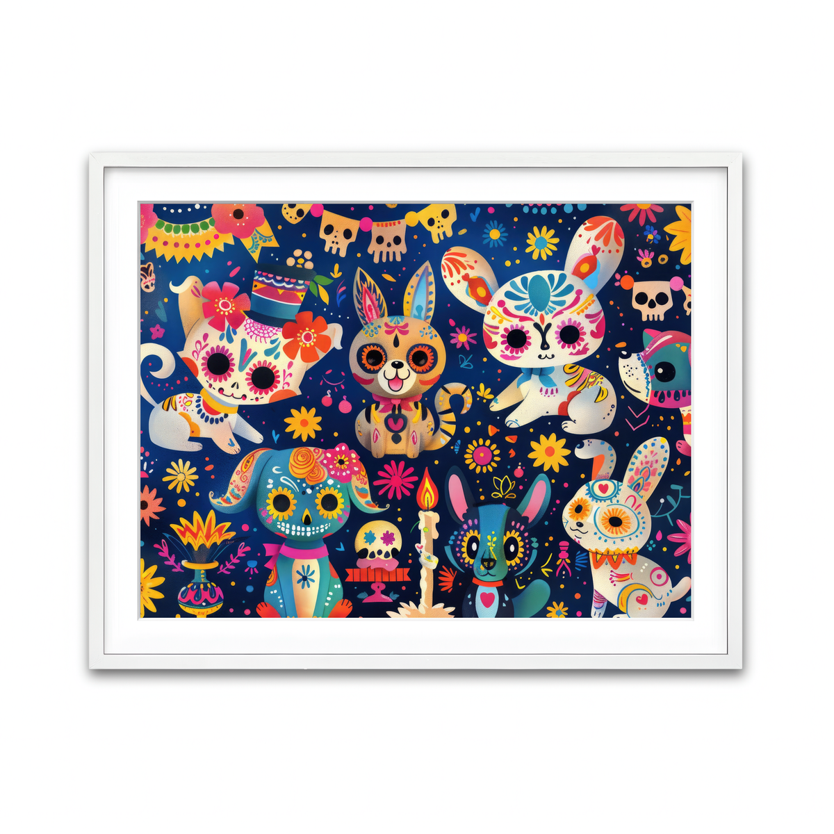 Framed Print 4x3 White