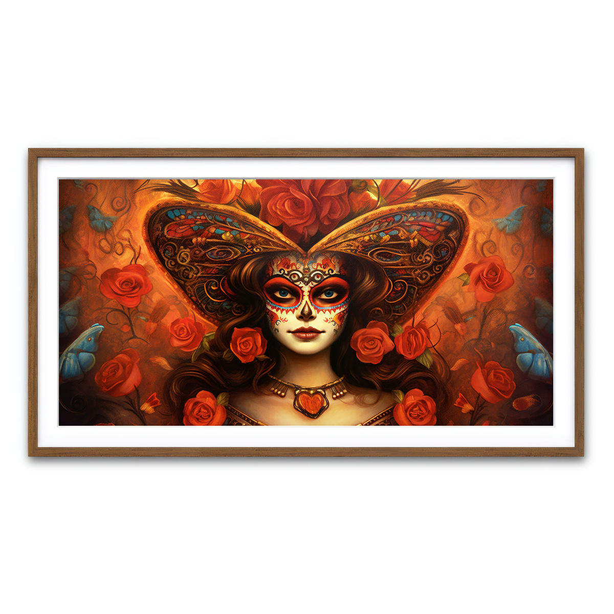 Framed Print 2x1 Walnut