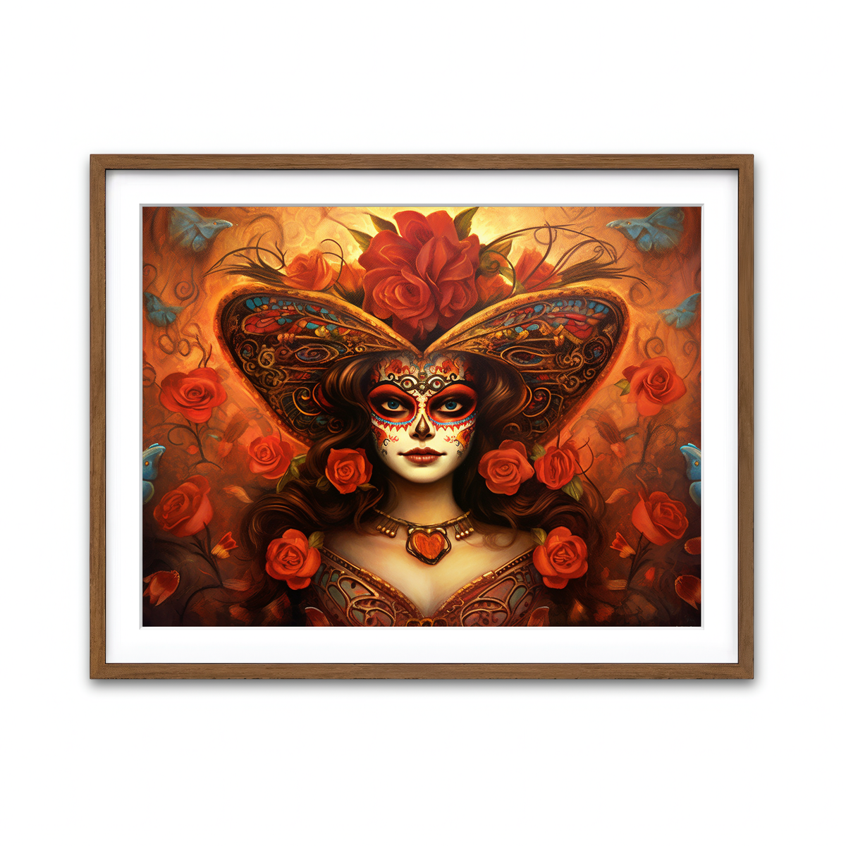 Framed Print 4x3 Walnut