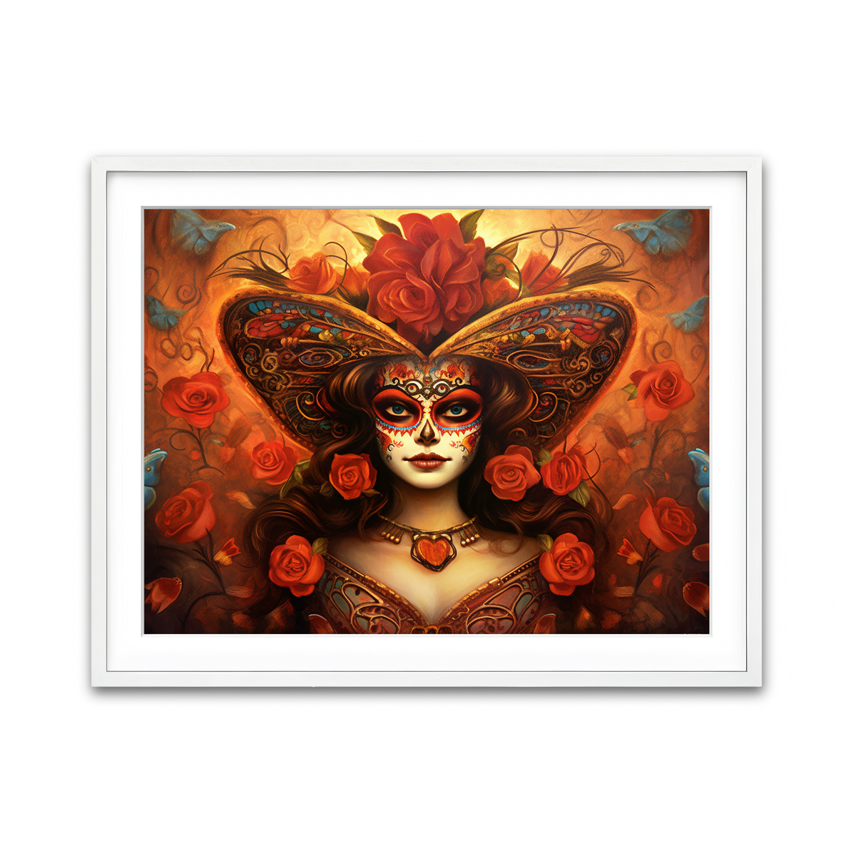 Framed Print 4x3 White