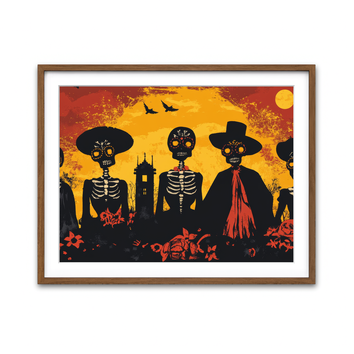 Framed Print 4x3 Walnut