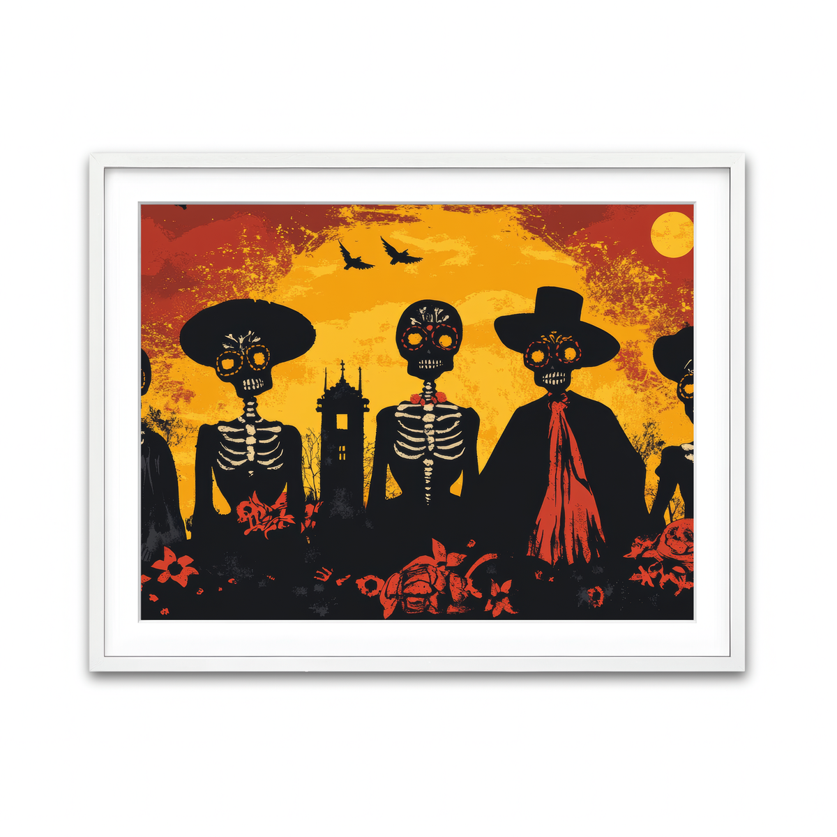 Framed Print 4x3 White