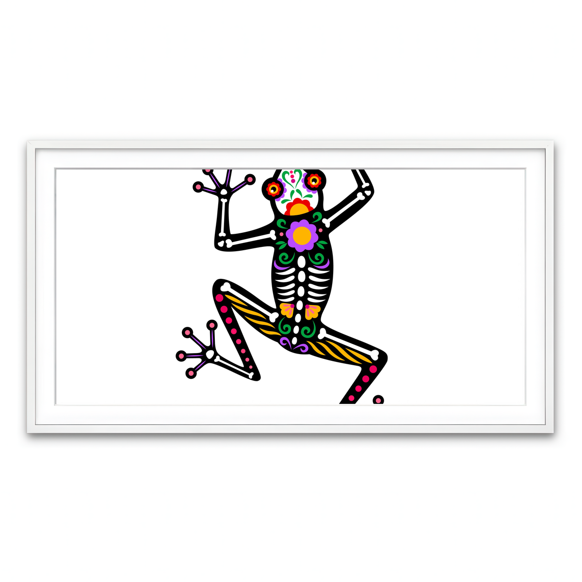 Framed Print 2x1 White