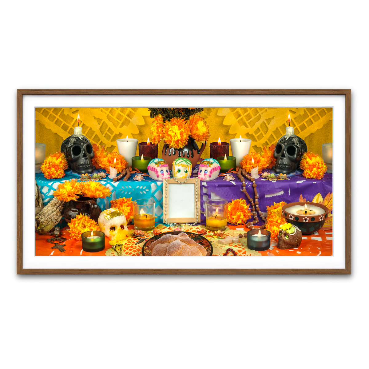 Framed Print 2x1 Walnut