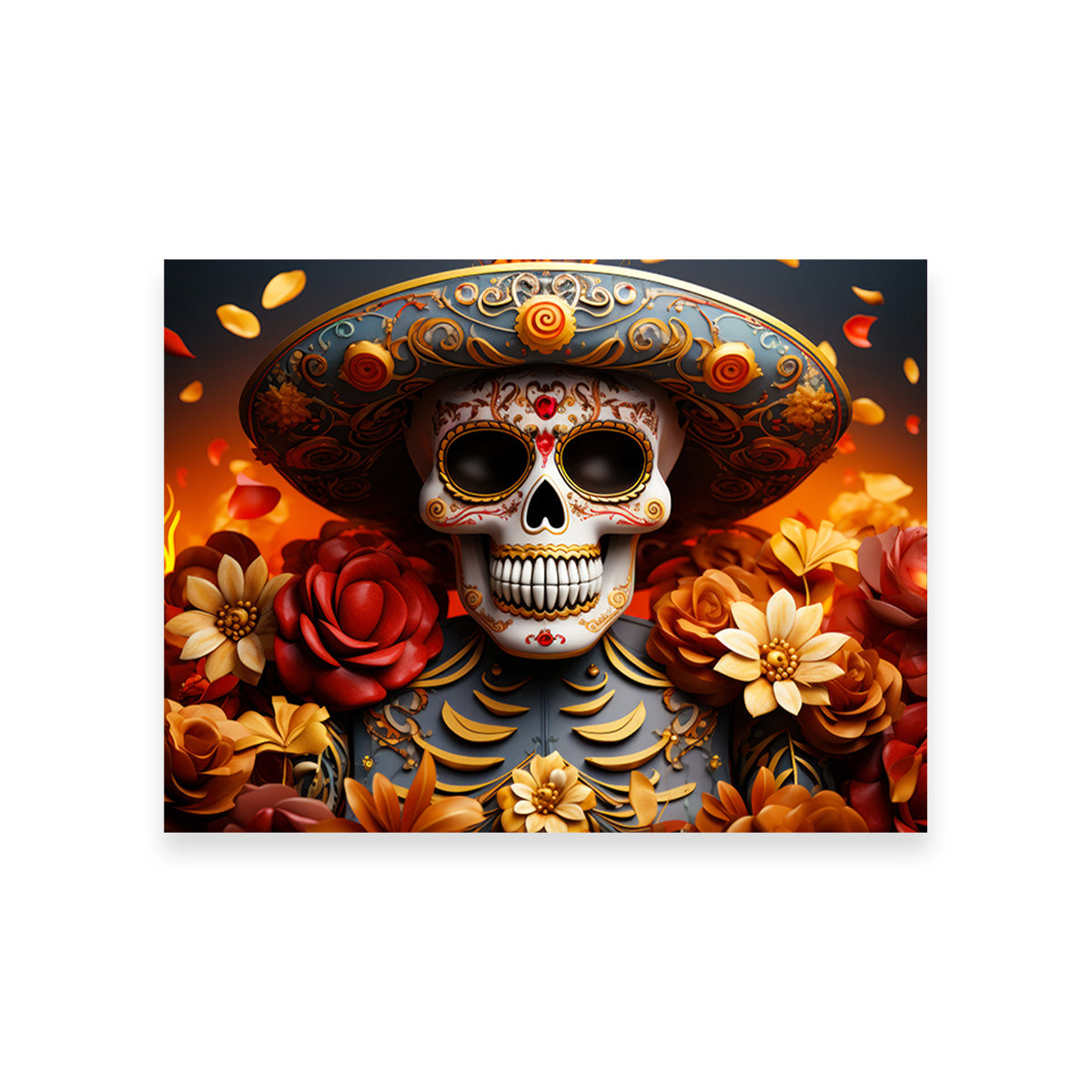 Day of the Dead Skull Wall Art