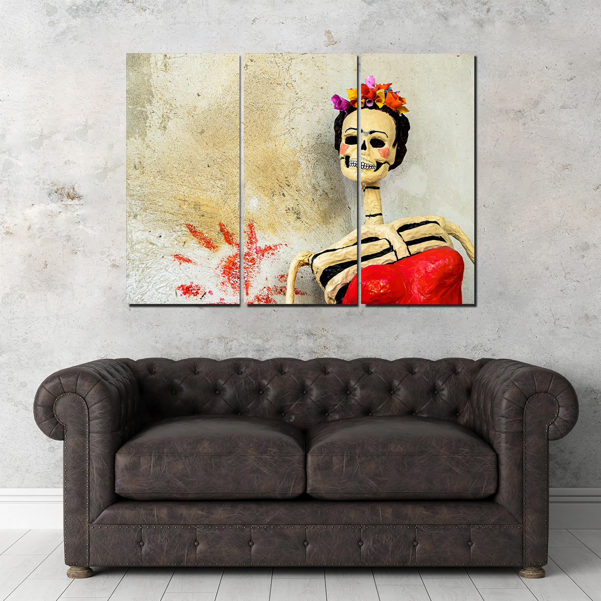 Day of the dead Catrina Skeleton Wall Art