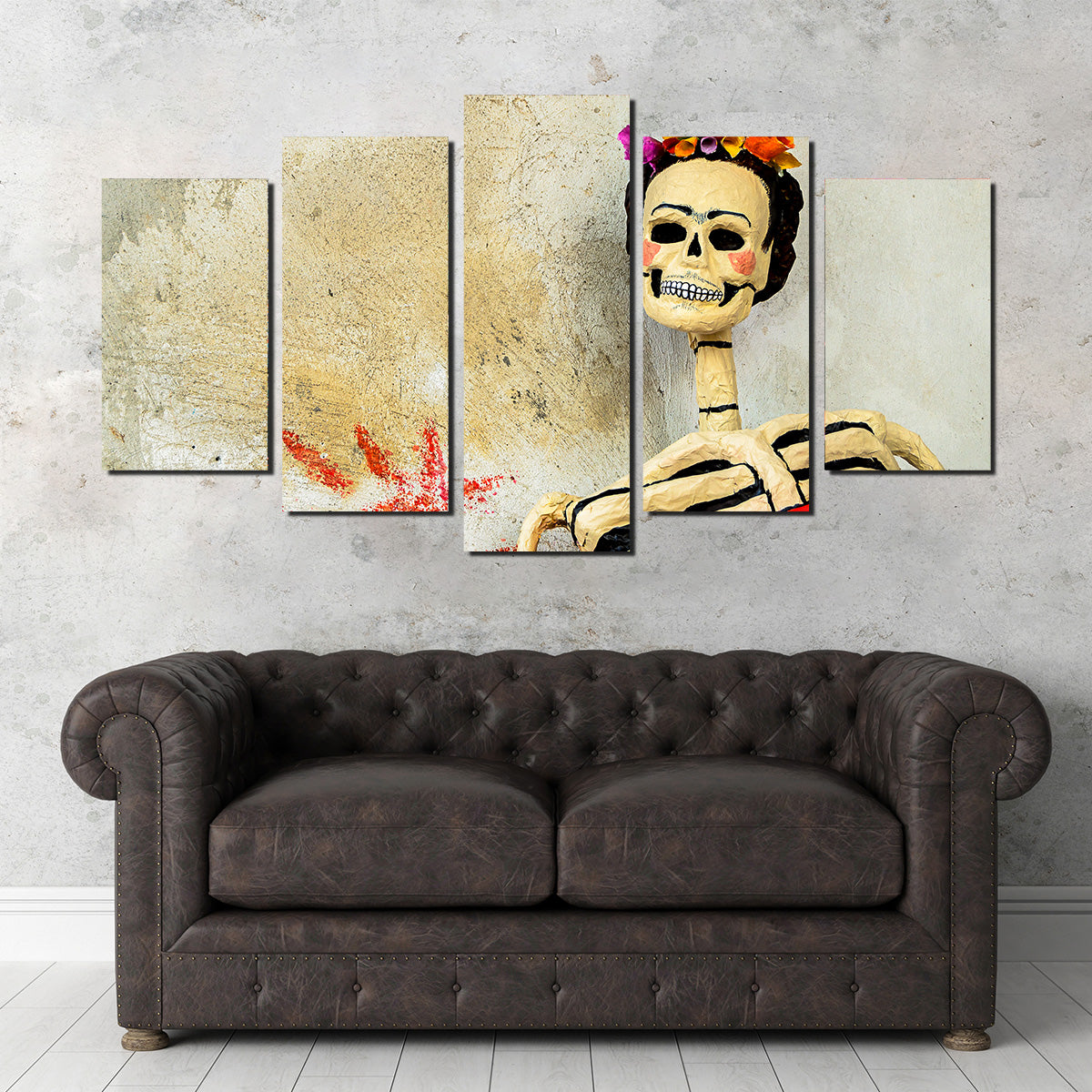 Day of the dead Catrina Skeleton Wall Art