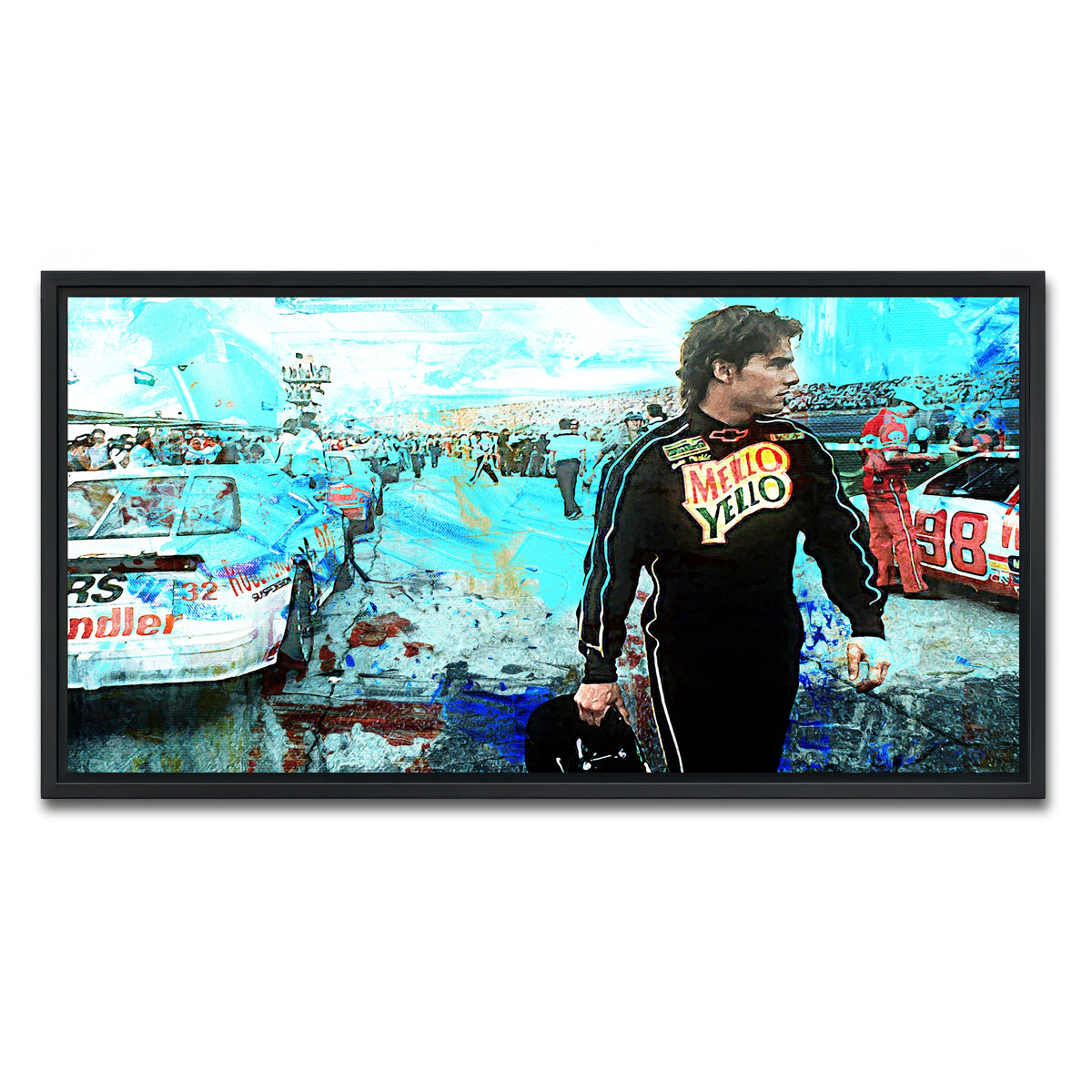 AUTO-MOCKUP WHITE | Days of Thunder | 1 Piece | Black Framed Canvas | group=2x1