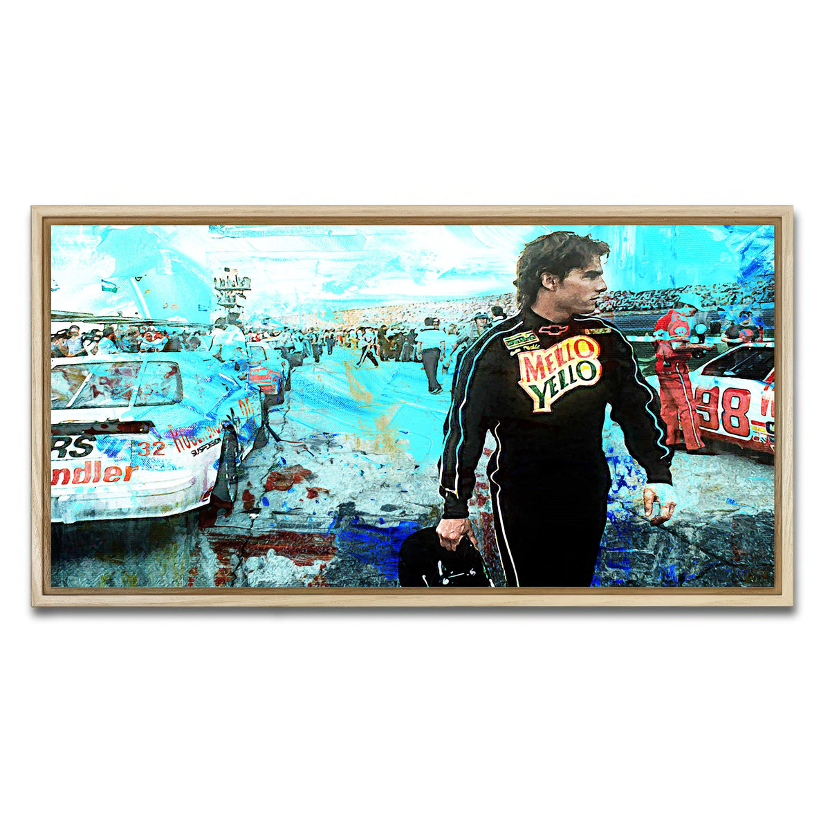 AUTO-MOCKUP WHITE | Days of Thunder | 1 Piece | Natural Framed Canvas | group=2x1