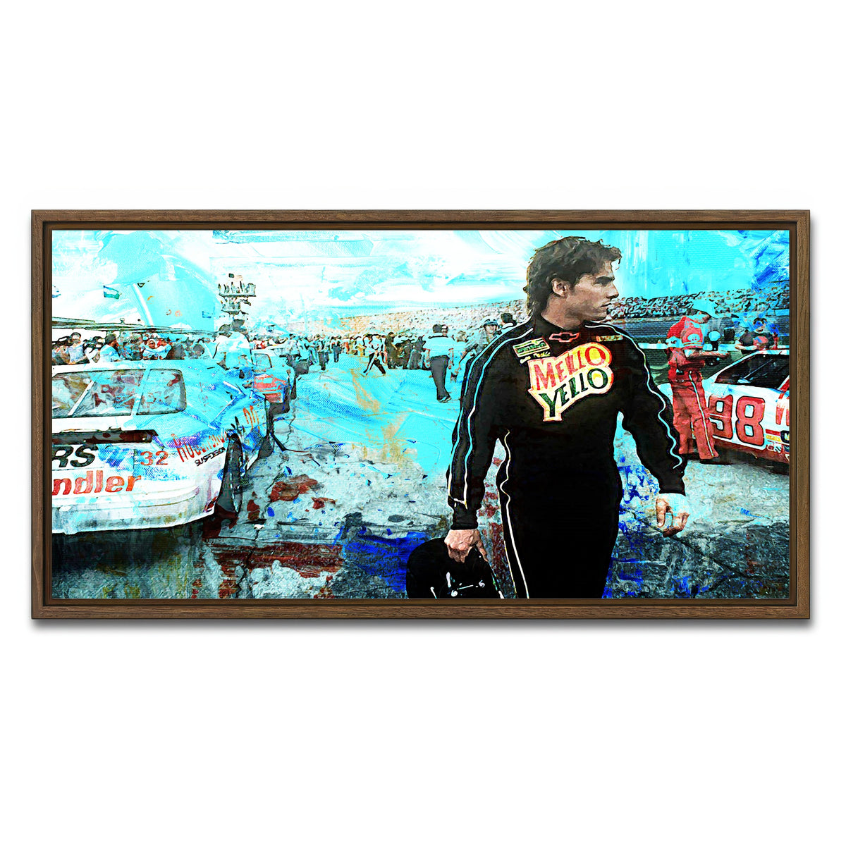 AUTO-MOCKUP WHITE | Days of Thunder | 1 Piece | Walnut Framed Canvas | group=2x1