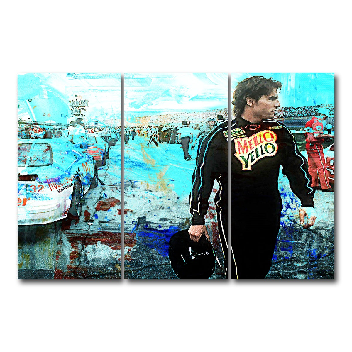 AUTO-MOCKUP WHITE | Days of Thunder | 3 Piece | Gallery Wrap Canvas | group=12x24