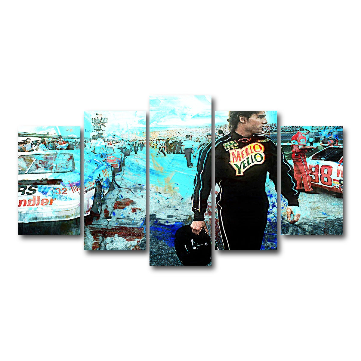 AUTO-MOCKUP WHITE | Days of Thunder | 5 Piece | Gallery Wrap Canvas | group=5_normal