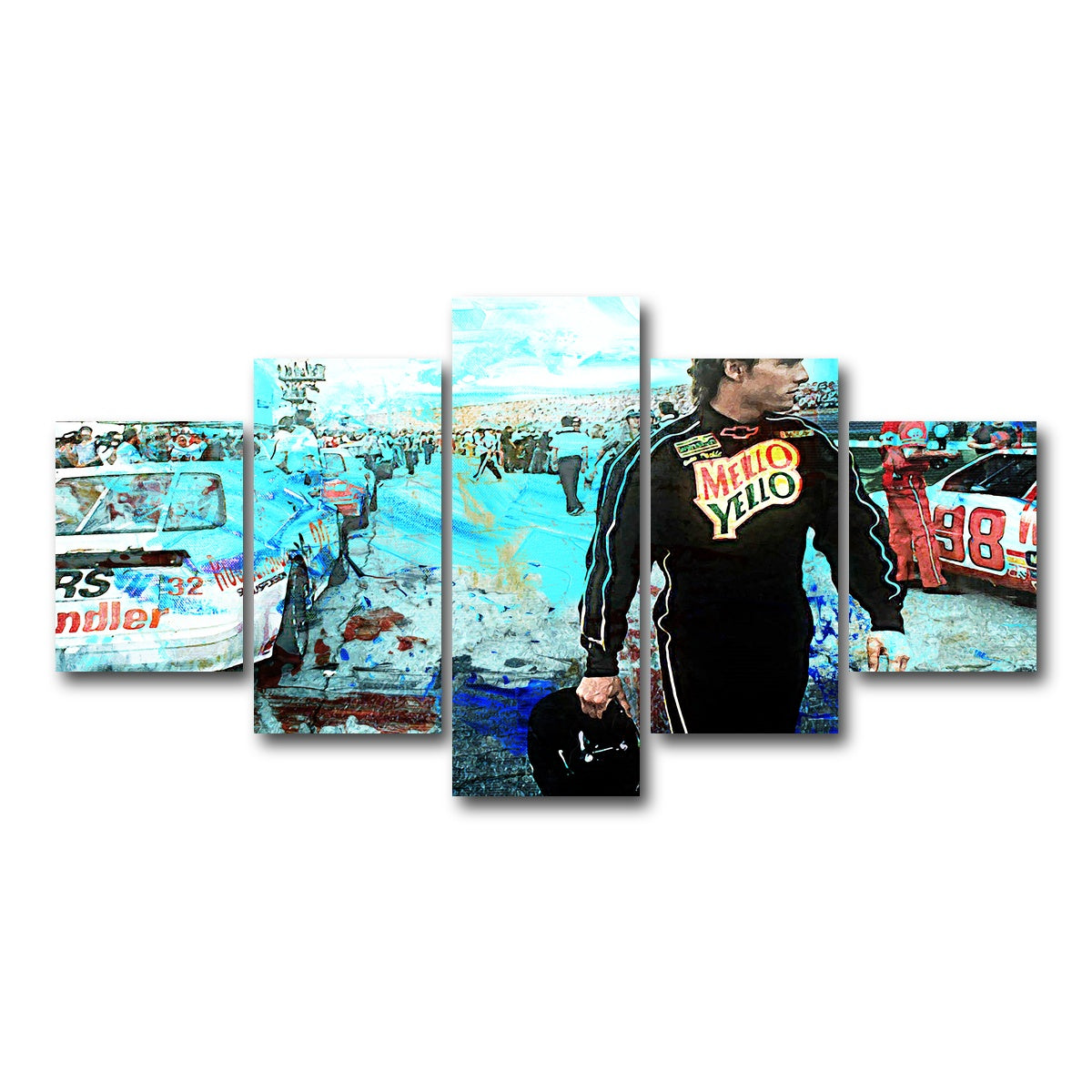 AUTO-MOCKUP WHITE | Days of Thunder | 5 Piece | Gallery Wrap Canvas | group=5_short