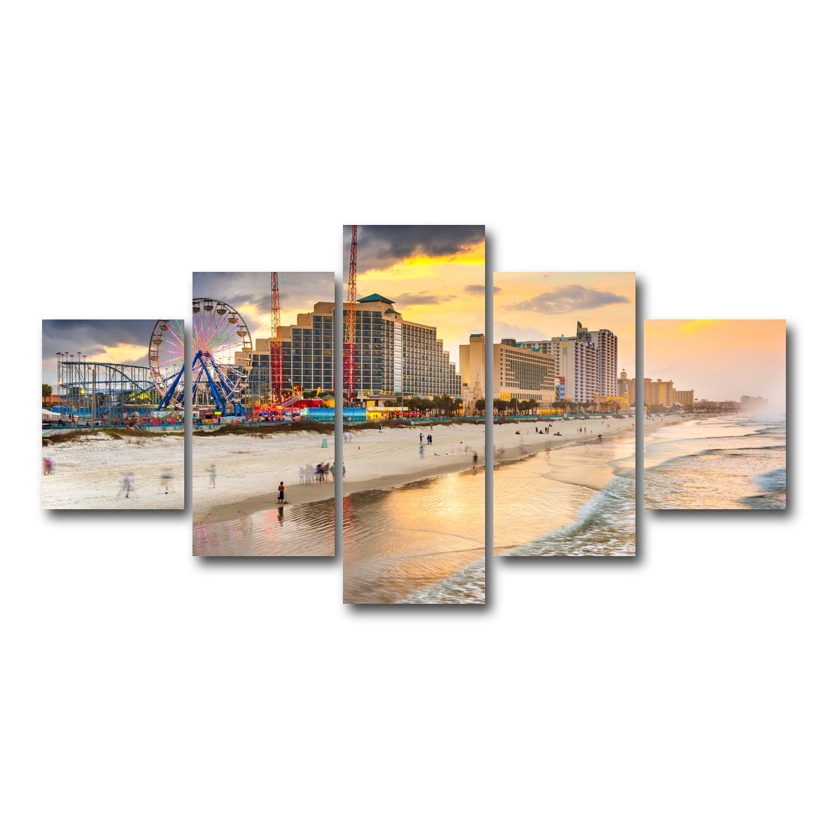 AUTO-MOCKUP WHITE | Daytona Beach | 5 Piece | Gallery Wrap Canvas | group=5_short