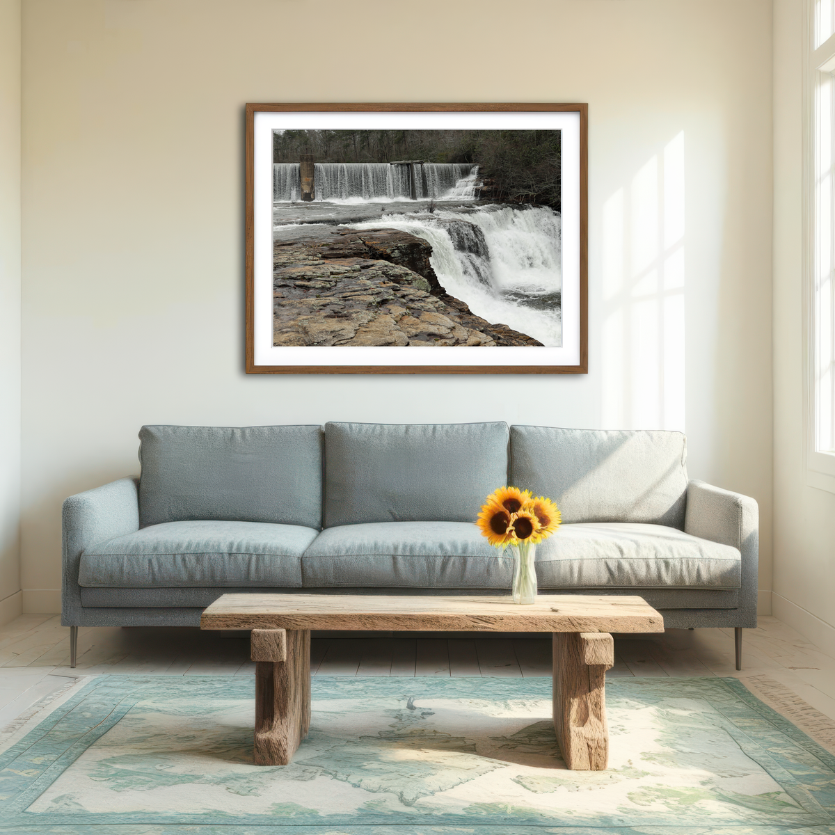 AUTO-MOCKUP ROOM | DeSoto Falls Wall Art