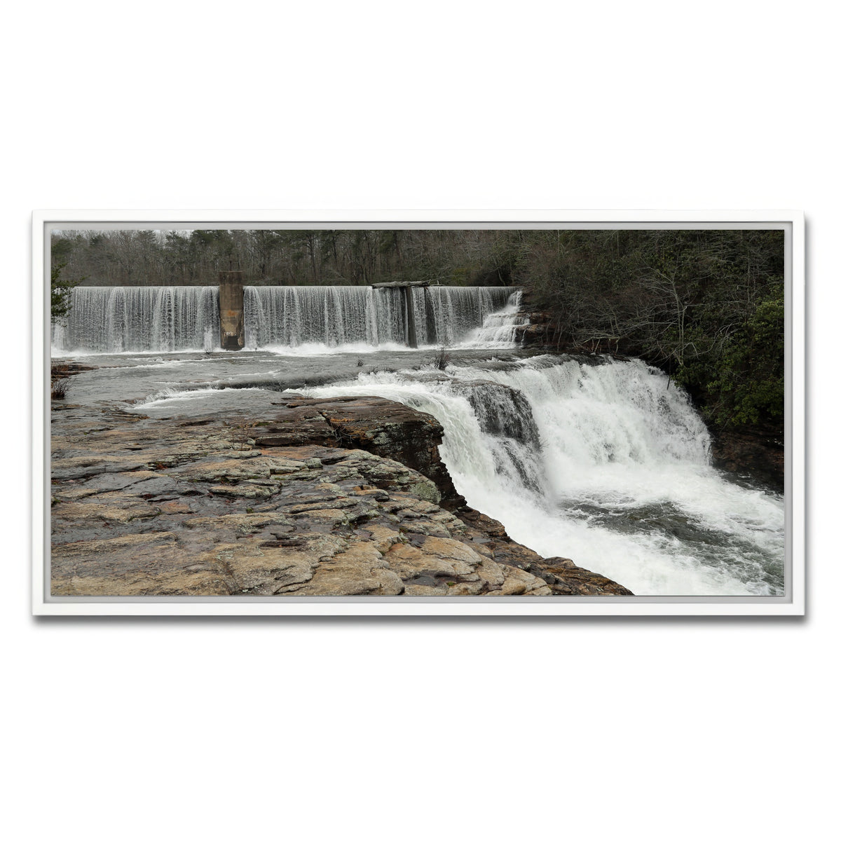 AUTO-MOCKUP WHITE | DeSoto Falls | 1 Piece | White Framed Canvas | group=2x1