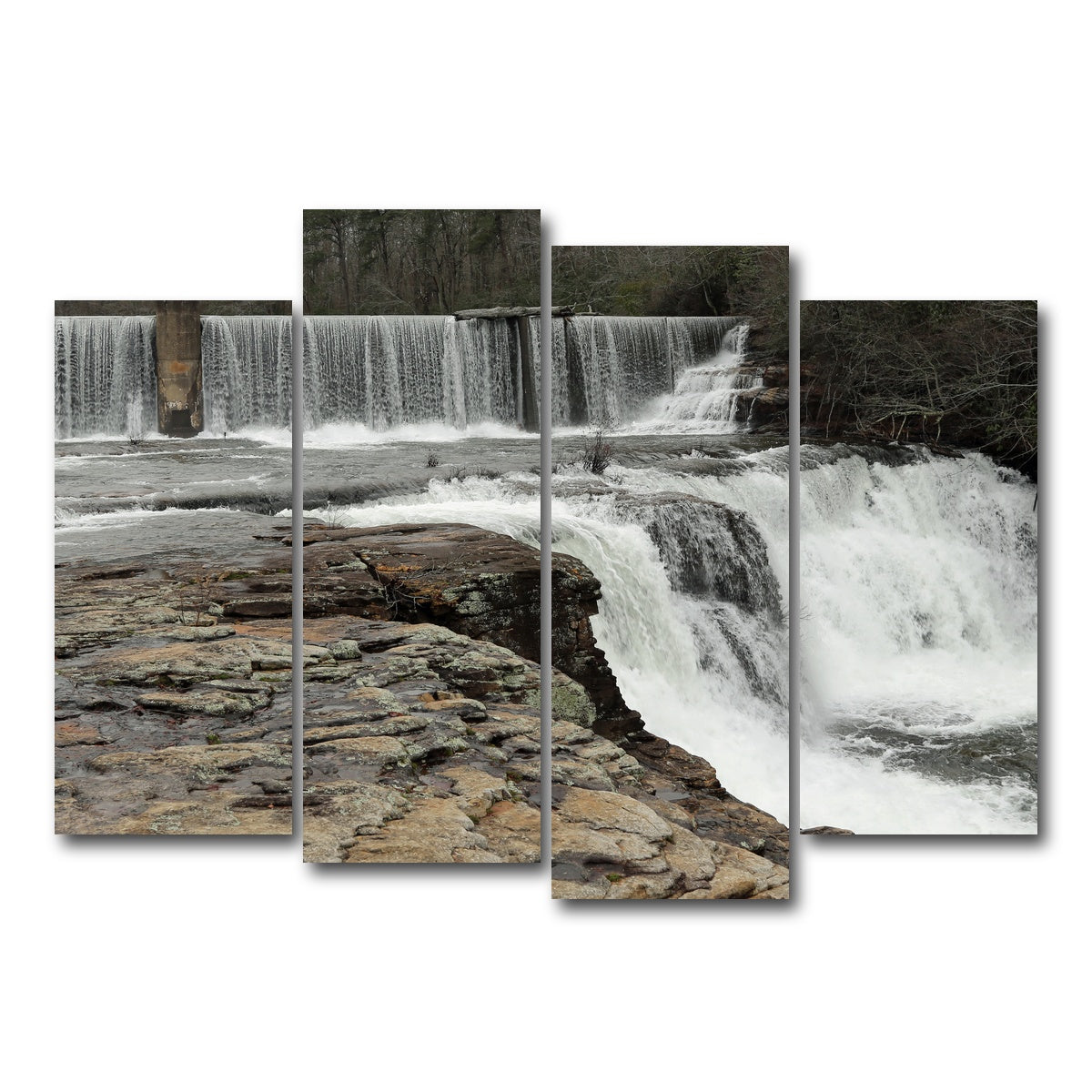 AUTO-MOCKUP WHITE | DeSoto Falls | 4 Piece | Gallery Wrap Canvas | group=4_normal