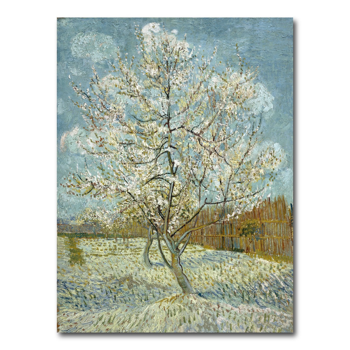 AUTO-MOCKUP WHITE | De roze perzikboom | 1 Piece | Gallery Wrap Canvas | group=3x4