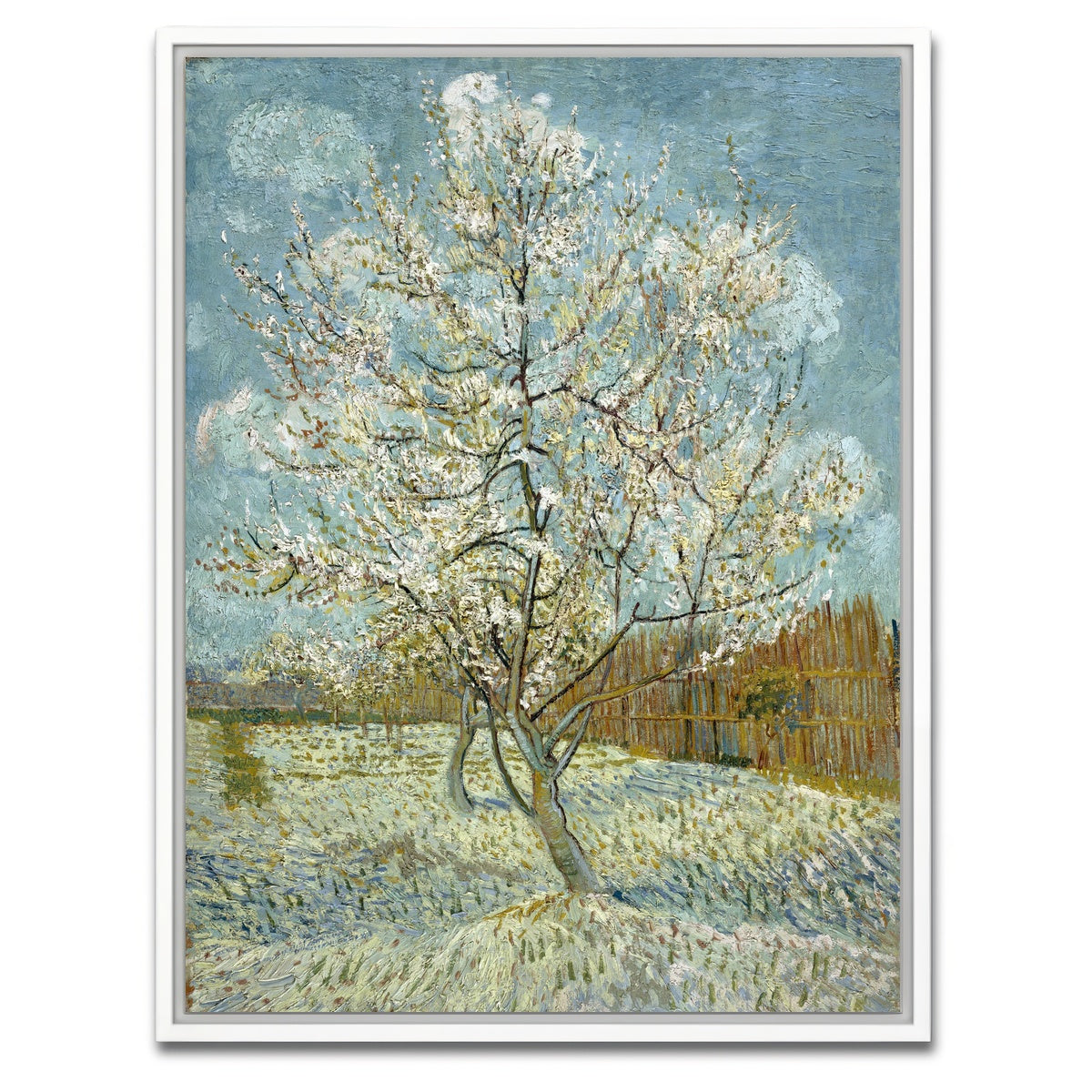 AUTO-MOCKUP WHITE | De roze perzikboom | 1 Piece | White Framed Canvas | group=3x4