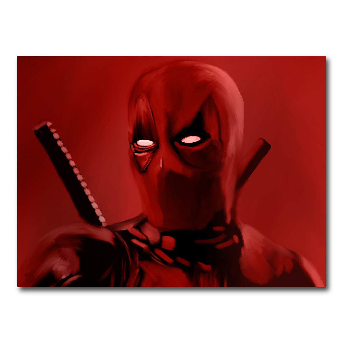 AUTO-MOCKUP WHITE | Dead In Red | 1 Piece | Gallery Wrap Canvas | group=4x3