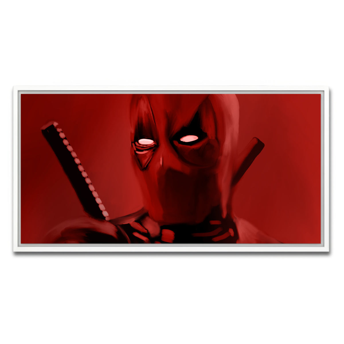 AUTO-MOCKUP WHITE | Dead In Red | 1 Piece | White Framed Canvas | group=2x1