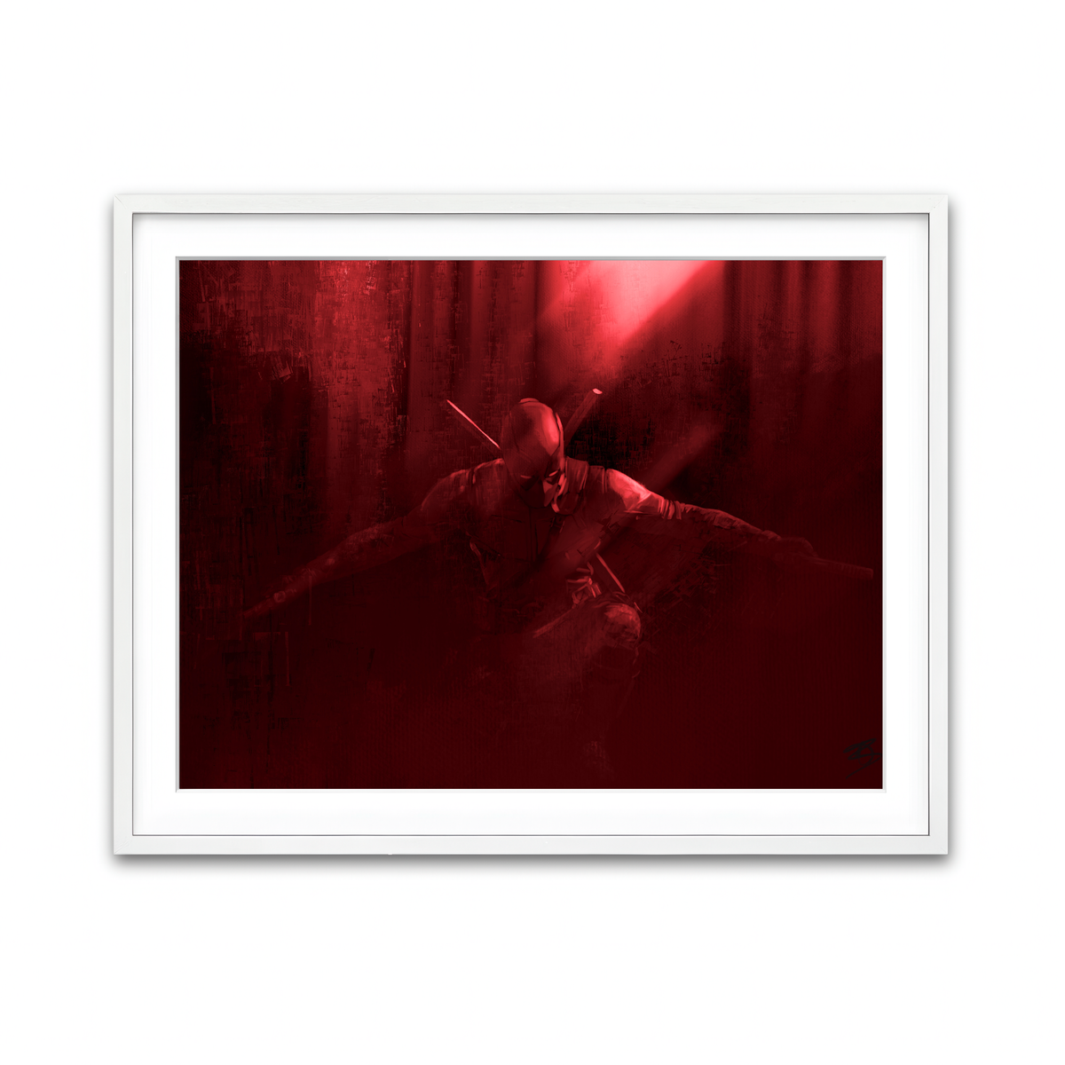 Framed Print 4x3 White