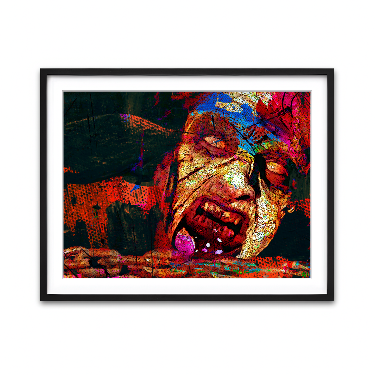 Framed Print 4x3 Black