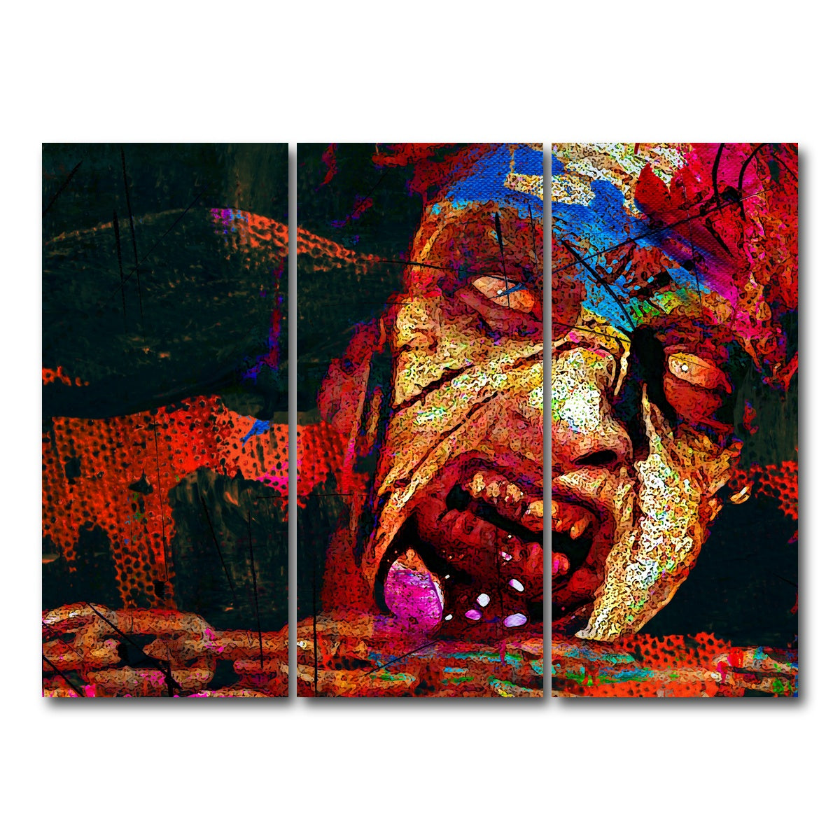 AUTO-MOCKUP WHITE | Deadite Cheryl | 3 Piece | Gallery Wrap Canvas | group=8x18