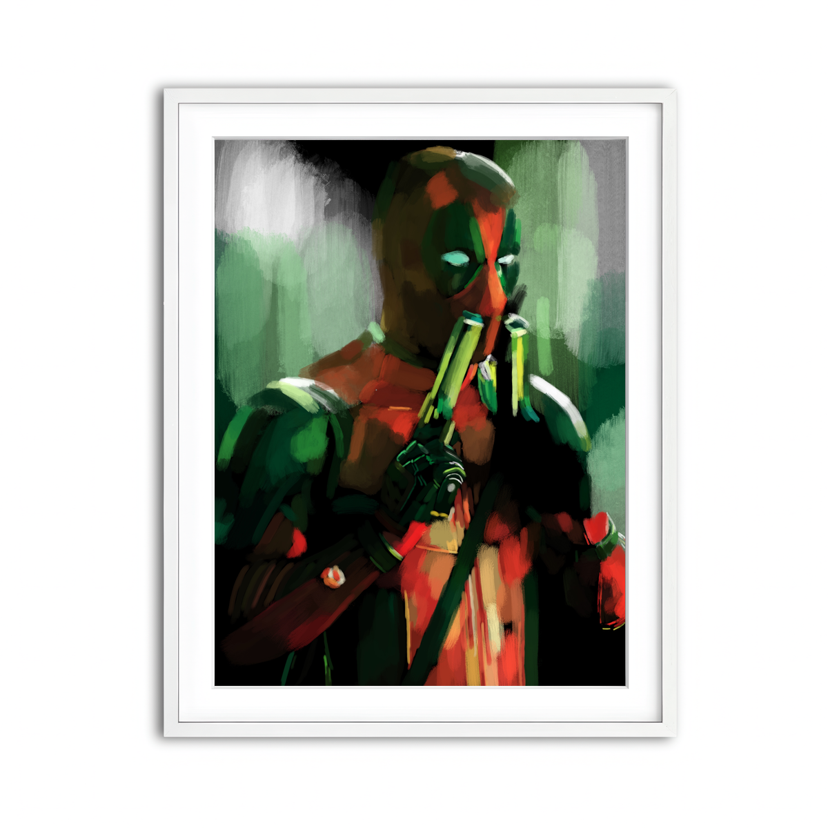 Framed Print 3x4 White