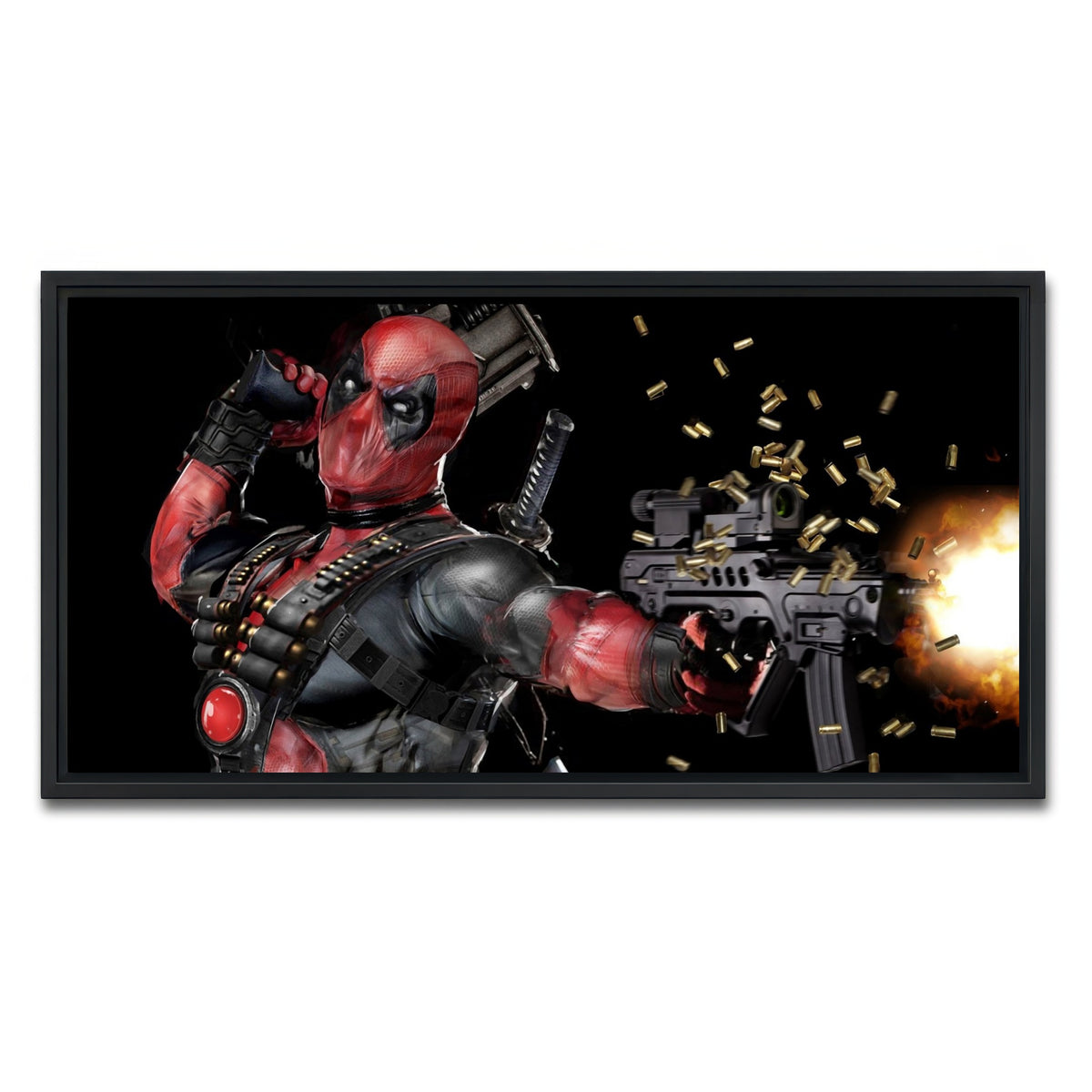 AUTO-MOCKUP WHITE | Deadpool | 1 Piece | Black Framed Canvas | group=2x1