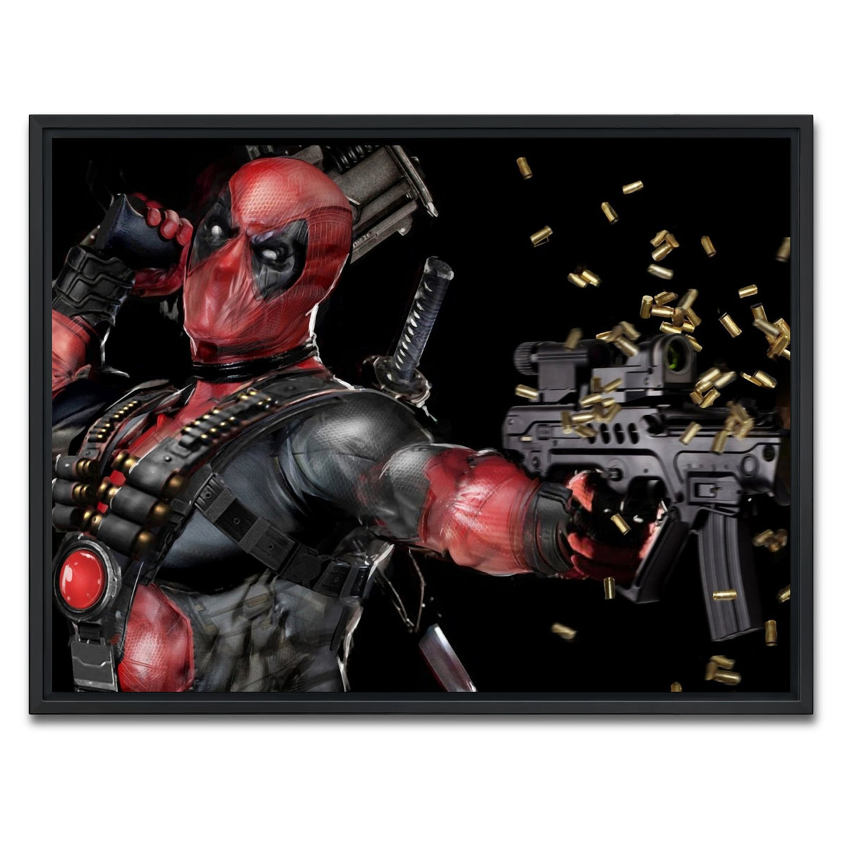 AUTO-MOCKUP WHITE | Deadpool | 1 Piece | Black Framed Canvas | group=4x3