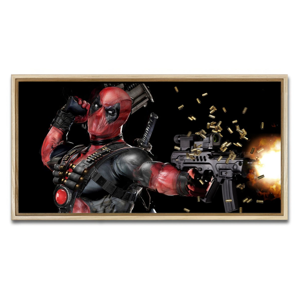 AUTO-MOCKUP WHITE | Deadpool | 1 Piece | Natural Framed Canvas | group=2x1