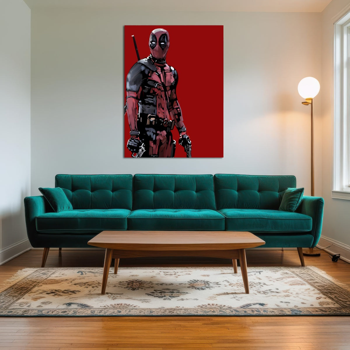 AUTO-MOCKUP ROOM | Deadpool on Red