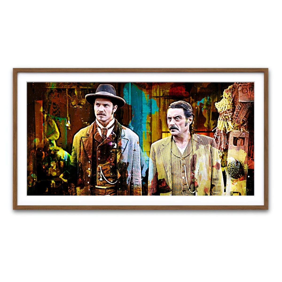 Framed Print 2x1 Walnut