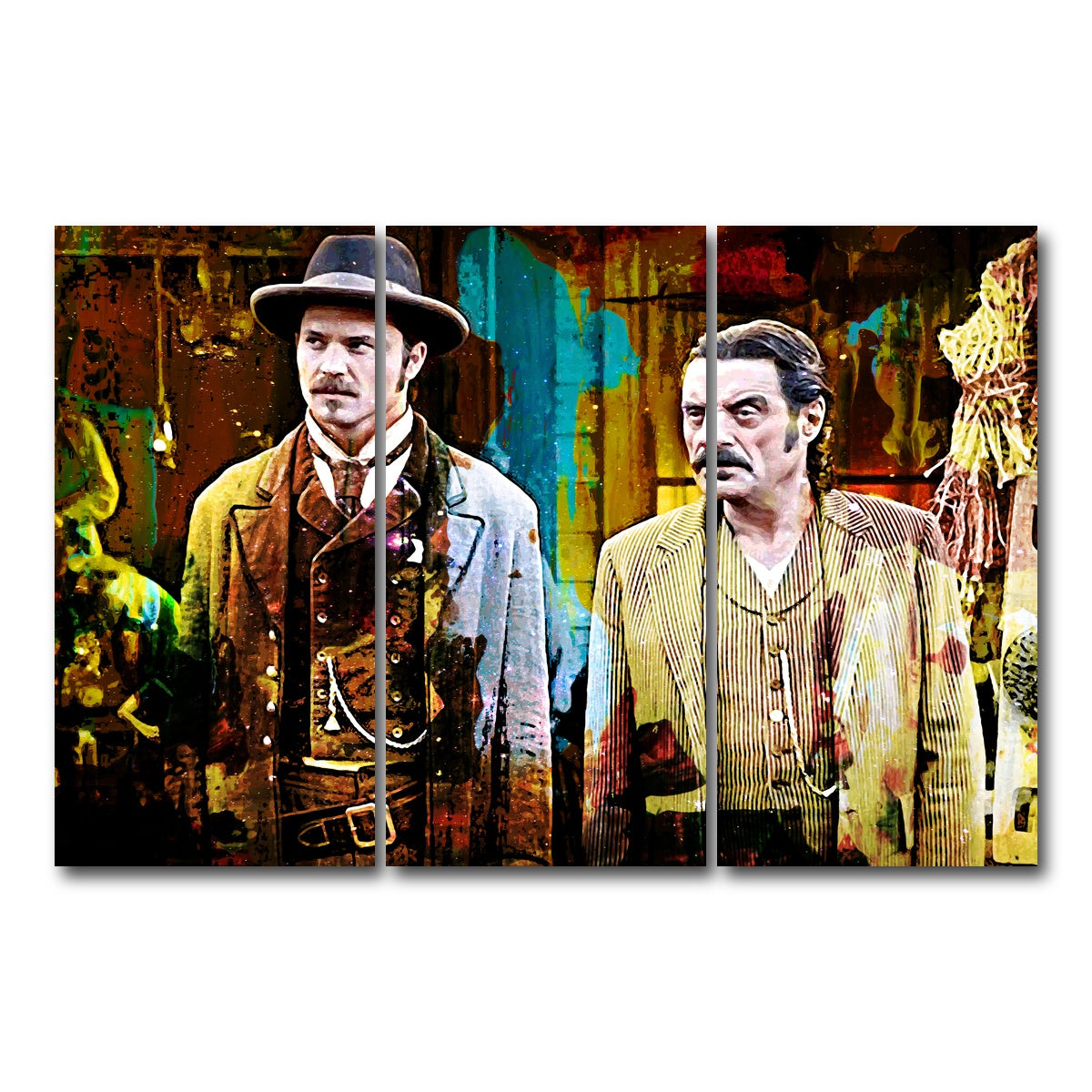 AUTO-MOCKUP WHITE | Deadwood | 3 Piece | Gallery Wrap Canvas | group=12x24