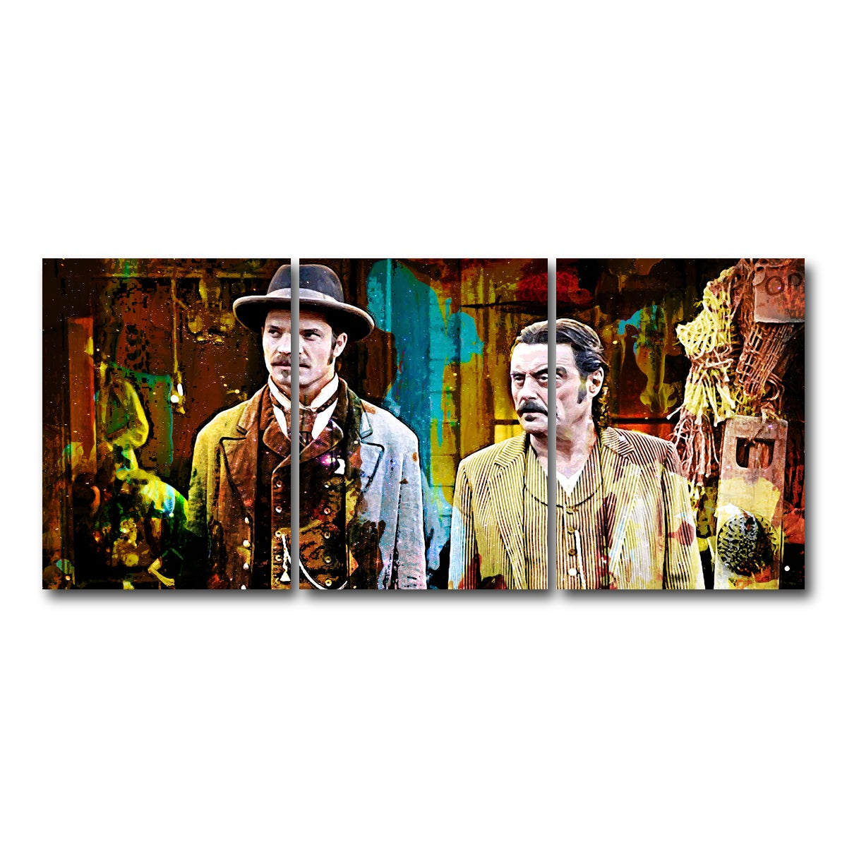 AUTO-MOCKUP WHITE | Deadwood | 3 Piece | Gallery Wrap Canvas | group=18x24