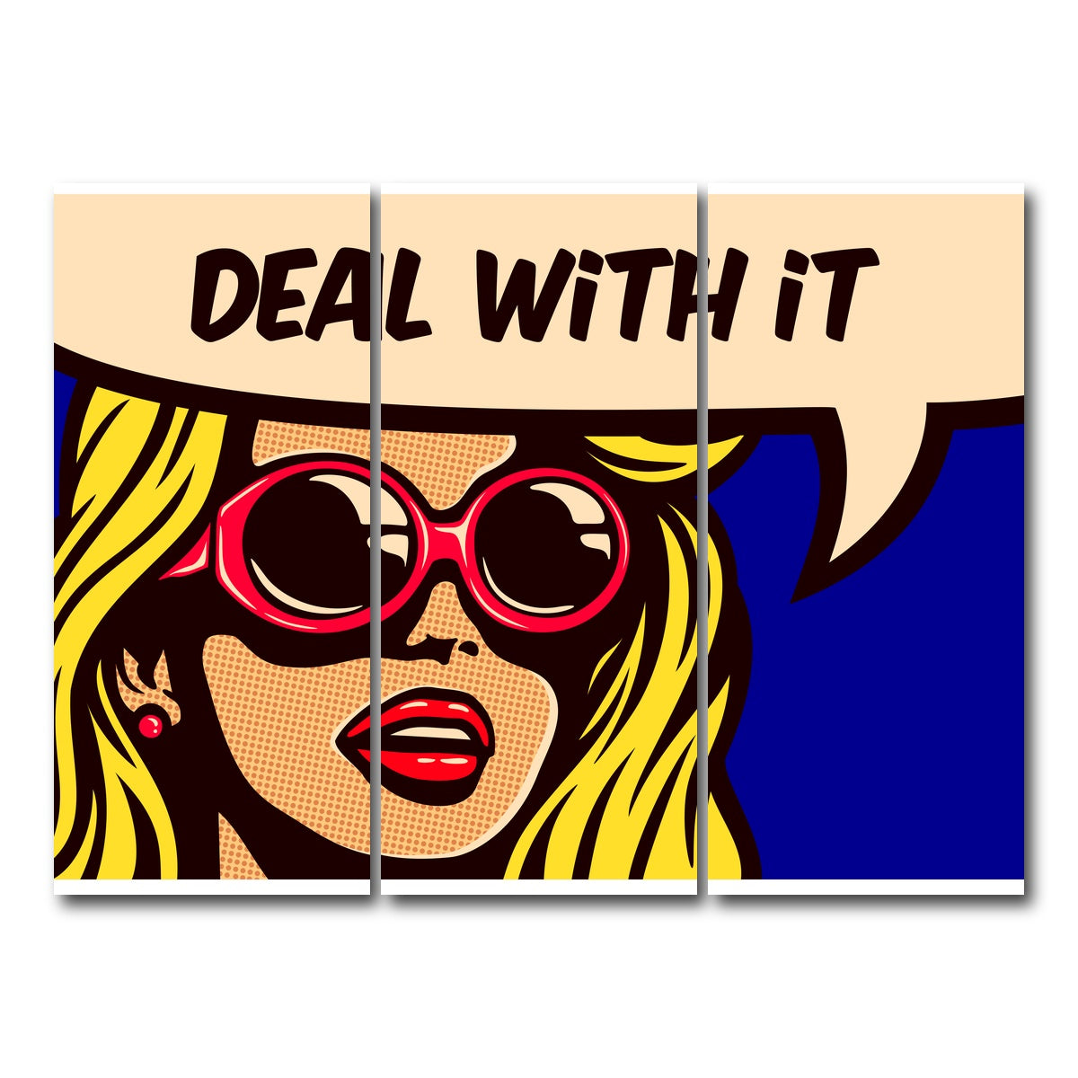 AUTO-MOCKUP WHITE | Deal With it | 3 Piece | Gallery Wrap Canvas | group=8x18