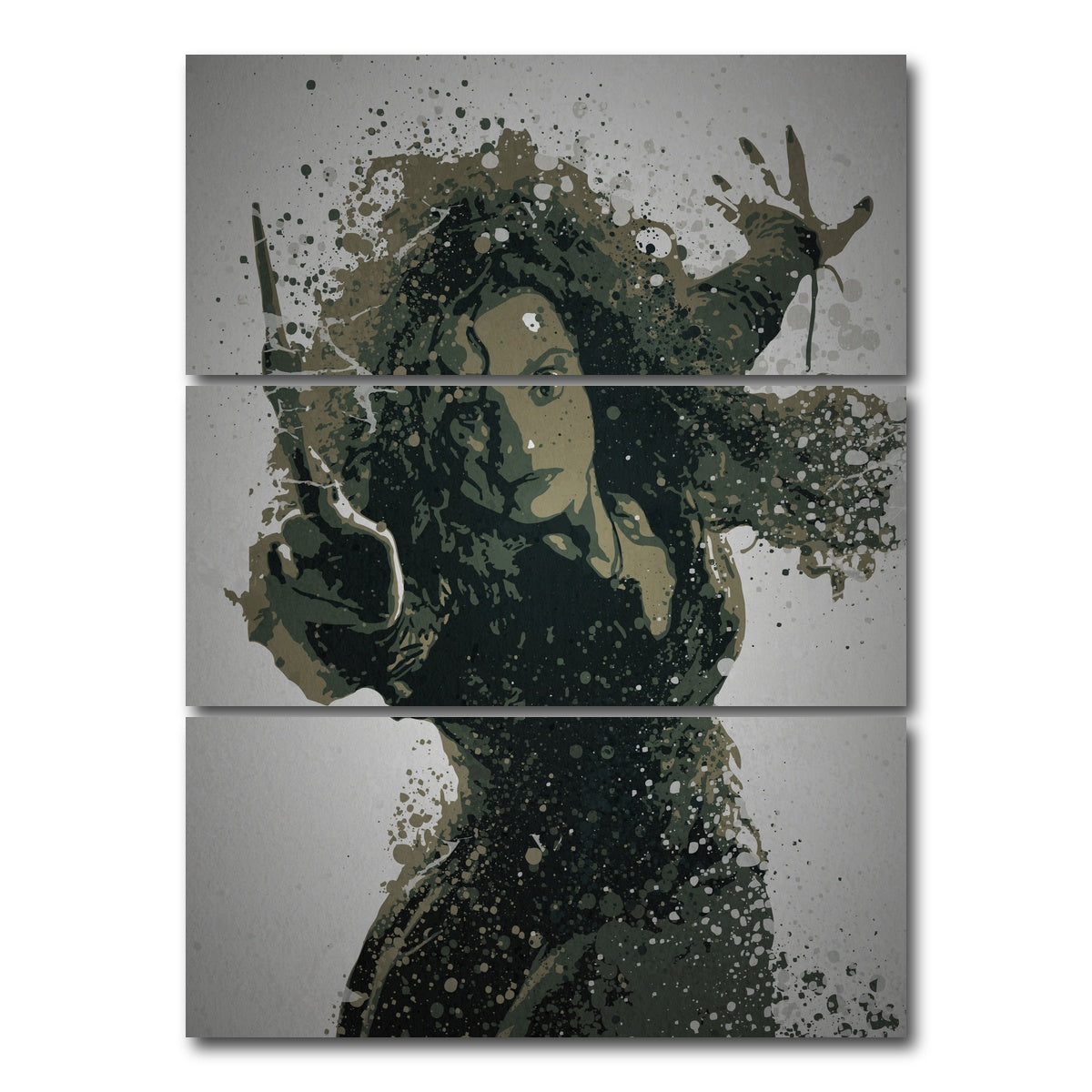 AUTO-MOCKUP WHITE | Death Eater | 3 Piece | Gallery Wrap Canvas | group=8x18_stacked